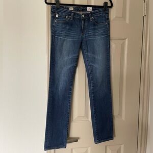 AG Adriano Goldschmied The Stilt Cigarette Leg Blue Jeans 26